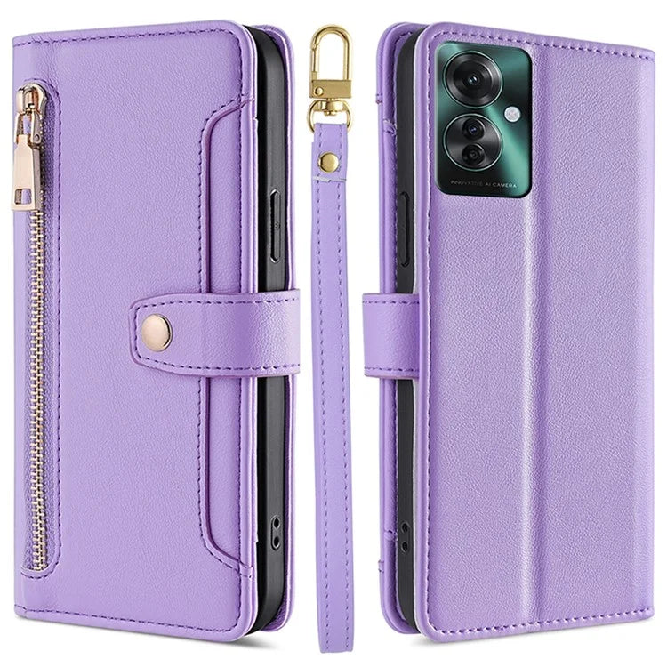 For Oppo Reno11 F 5G / F25 Pro 5G Zipper Wallet Case Leather Phone Cover Mobile Accessories Wholesale