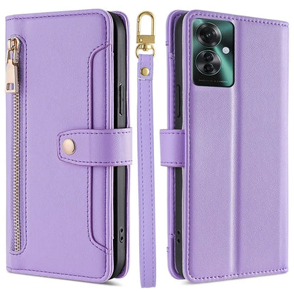 For Oppo Reno11 F 5G / F25 Pro 5G Zipper Wallet Case Leather Phone Cover Mobile Accessories Wholesale