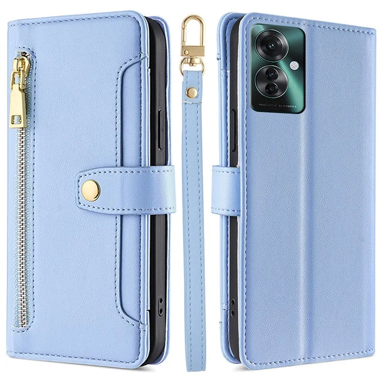 For Oppo Reno11 F 5G / F25 Pro 5G Zipper Wallet Case Leather Phone Cover Mobile Accessories Wholesale
