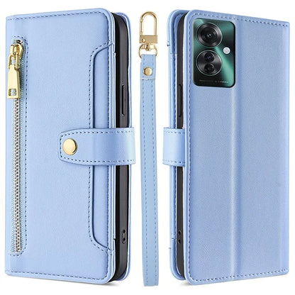 For Oppo Reno11 F 5G / F25 Pro 5G Zipper Wallet Case Leather Phone Cover Mobile Accessories Wholesale
