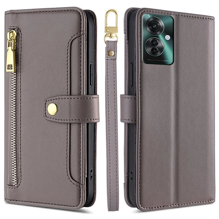 For Oppo Reno11 F 5G / F25 Pro 5G Zipper Wallet Case Leather Phone Cover Mobile Accessories Wholesale