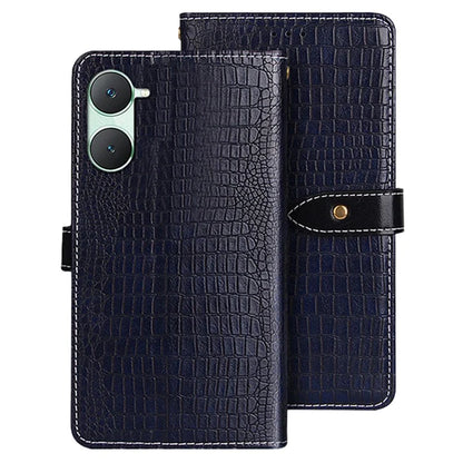 IDEWEI For vivo Y03 Wallet Cover Crocodile Texture PU Leather Phone Case Supplier
