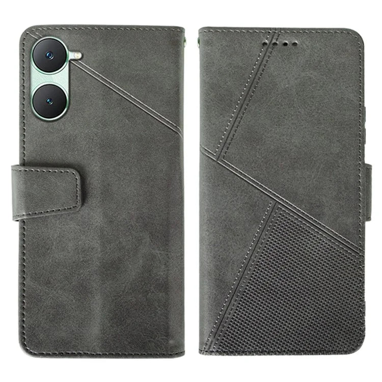 IDEWEI For vivo Y03 Leather Case Calf Texture Wallet Phone Cover Mobile Accessories Wholesale