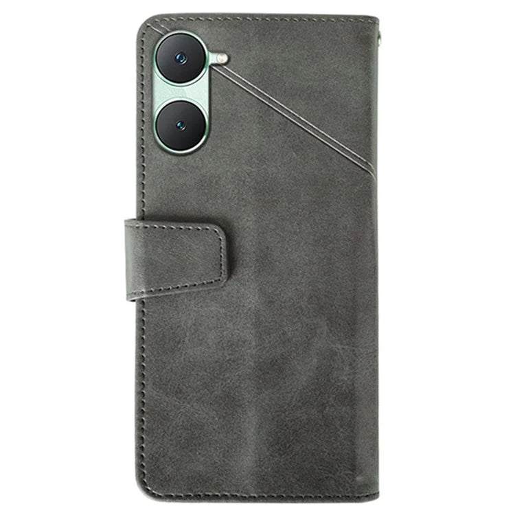 IDEWEI For vivo Y03 Leather Case Calf Texture Wallet Phone Cover Mobile Accessories Wholesale