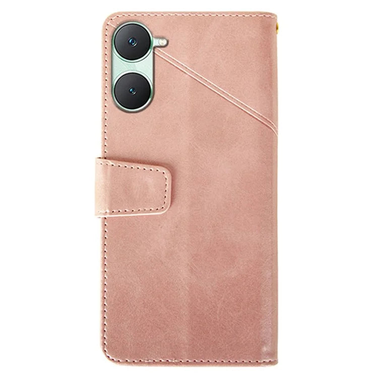 IDEWEI For vivo Y03 Leather Case Calf Texture Wallet Phone Cover Mobile Accessories Wholesale