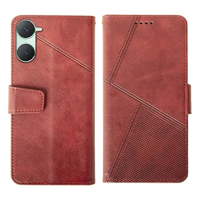 IDEWEI For vivo Y03 Leather Case Calf Texture Wallet Phone Cover Mobile Accessories Wholesale