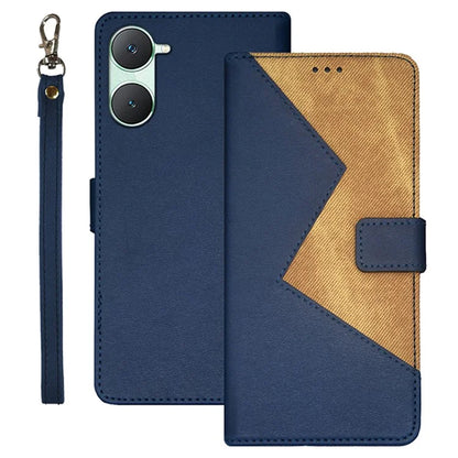 IDEWEI For vivo Y03 Case Anti-scratch PU Leather+TPU Phone Cover with 3 Card Slots