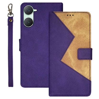 IDEWEI For vivo Y03 Case Anti-scratch PU Leather+TPU Phone Cover with 3 Card Slots