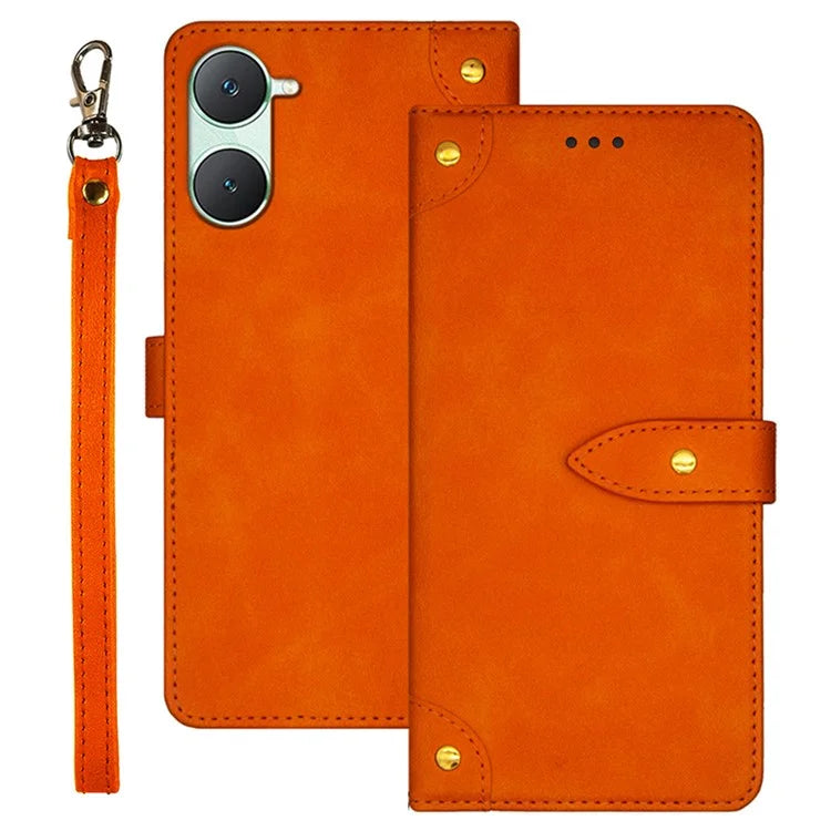IDEWEI For vivo Y03 Leather Cover with Card Slots Wholesale Phone Cases