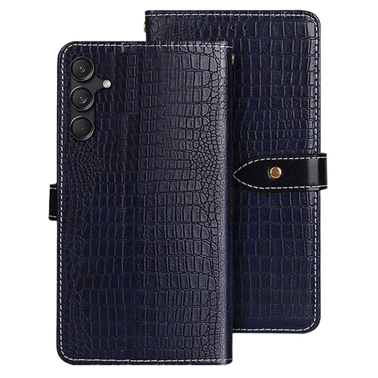 IDEWEI For Samsung Galaxy M55 5G / C55 5G / F55 5G Wallet Case Crocodile Texture Stand Phone Cover