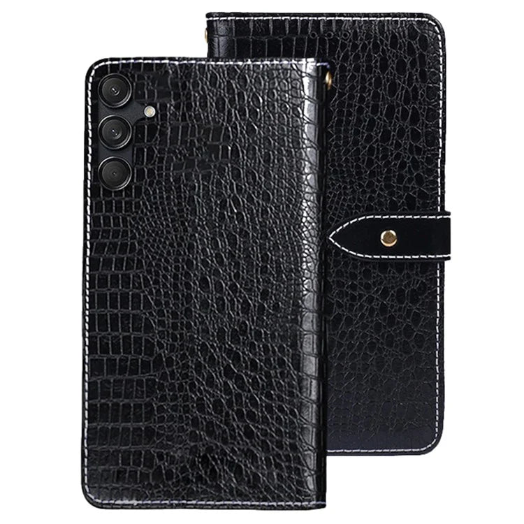 IDEWEI For Samsung Galaxy M55 5G / C55 5G / F55 5G Wallet Case Crocodile Texture Stand Phone Cover