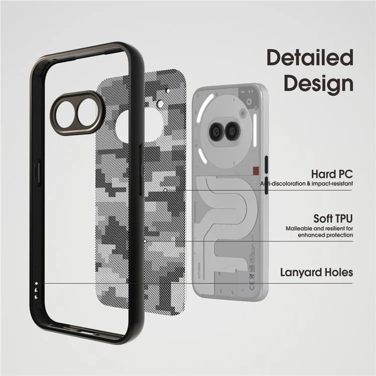 IBMRS For Nothing Phone (2a) Shockproof Case TPU+PC Phone Cover with Precise Lens Cutout