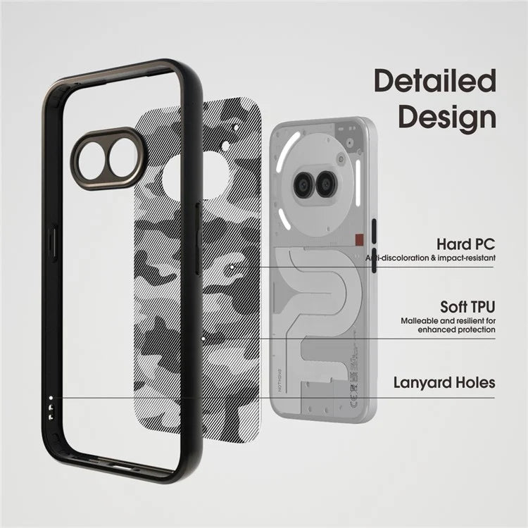 IBMRS For Nothing Phone (2a) Shockproof Case TPU+PC Phone Cover with Precise Lens Cutout