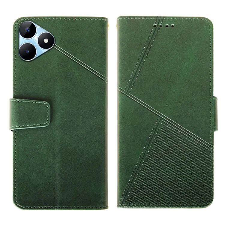 IDEWEI For Realme Note 50 4G Case Scratch-resistant Wallet Calf Texture Phone Cover