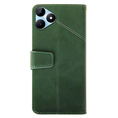 IDEWEI For Realme Note 50 4G Case Scratch-resistant Wallet Calf Texture Phone Cover