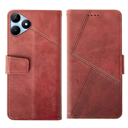 IDEWEI For Realme Note 50 4G Case Scratch-resistant Wallet Calf Texture Phone Cover