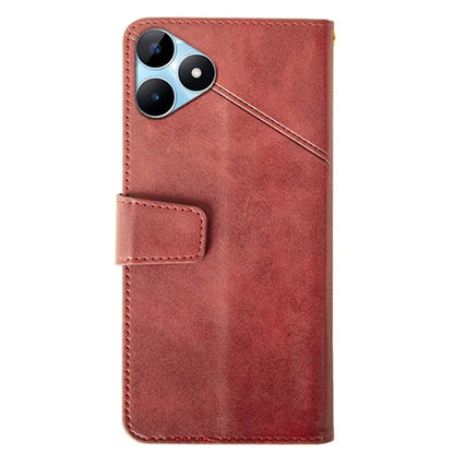 IDEWEI For Realme Note 50 4G Case Scratch-resistant Wallet Calf Texture Phone Cover