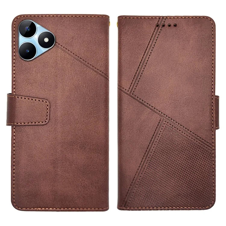 IDEWEI For Realme Note 50 4G Case Scratch-resistant Wallet Calf Texture Phone Cover