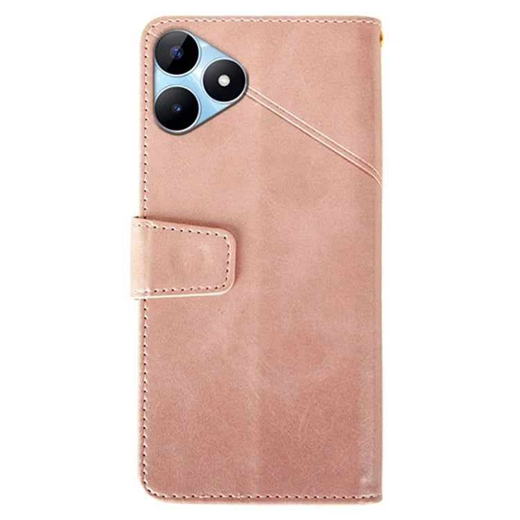 IDEWEI For Realme Note 50 4G Case Scratch-resistant Wallet Calf Texture Phone Cover