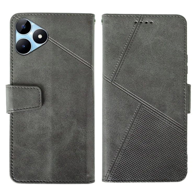 IDEWEI For Realme Note 50 4G Case Scratch-resistant Wallet Calf Texture Phone Cover