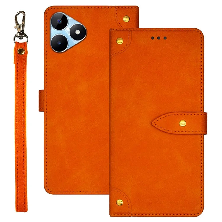 IDEWEI For Realme Note 50 4G Phone Cover Card Slots Leather Drop Protection Case