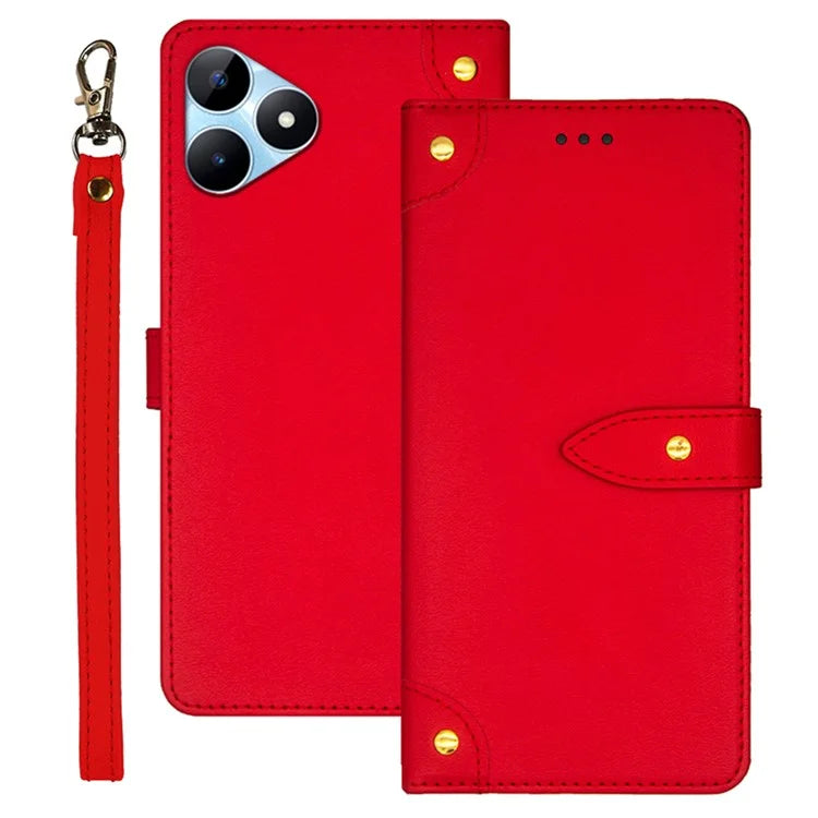 IDEWEI For Realme Note 50 4G Phone Cover Card Slots Leather Drop Protection Case