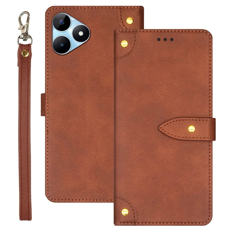 IDEWEI For Realme Note 50 4G Phone Cover Card Slots Leather Drop Protection Case