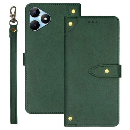 IDEWEI For Realme Note 50 4G Phone Cover Card Slots Leather Drop Protection Case