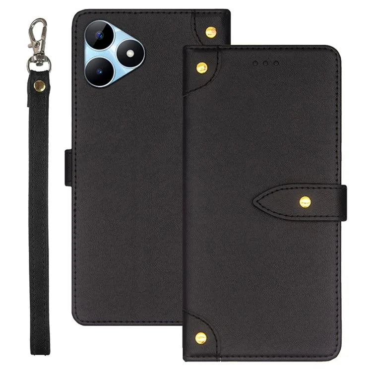 IDEWEI For Realme Note 50 4G Phone Cover Card Slots Leather Drop Protection Case