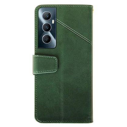 IDEWEI For Realme C65 4G Case Scratch-resistant Wallet Calf Texture Leather Phone Cover