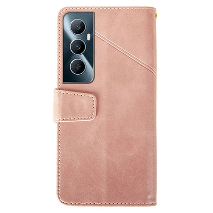 IDEWEI For Realme C65 4G Case Scratch-resistant Wallet Calf Texture Leather Phone Cover