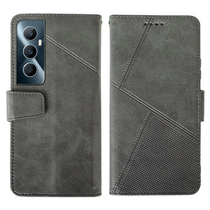 IDEWEI For Realme C65 4G Case Scratch-resistant Wallet Calf Texture Leather Phone Cover
