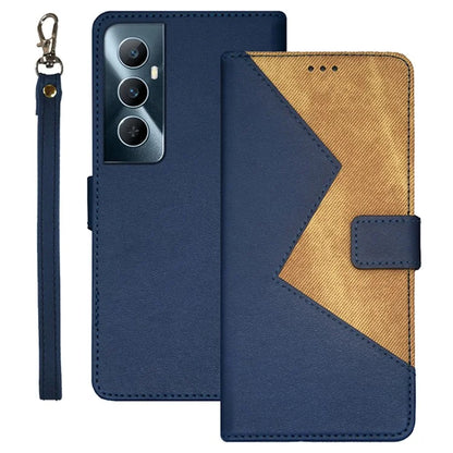 IDEWEI For Realme C65 4G Anti-fall Leather Case with 3 Card Slots Stand Phone Cover