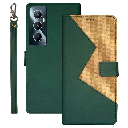 IDEWEI For Realme C65 4G Anti-fall Leather Case with 3 Card Slots Stand Phone Cover