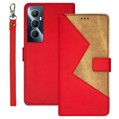 IDEWEI For Realme C65 4G Anti-fall Leather Case with 3 Card Slots Stand Phone Cover