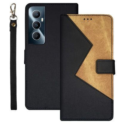 IDEWEI For Realme C65 4G Anti-fall Leather Case with 3 Card Slots Stand Phone Cover
