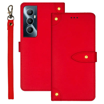 IDEWEI For Realme C65 4G Case PU Leather+TPU Scratch-proof Flip Stand Phone Cover