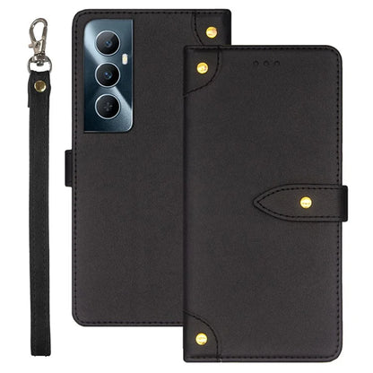 IDEWEI For Realme C65 4G Case PU Leather+TPU Scratch-proof Flip Stand Phone Cover