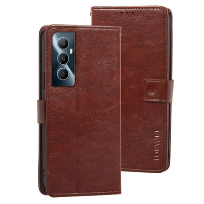 IDEWEI For Realme C65 4G Case Card Holder Wallet PU Leather Stand Phone Cover