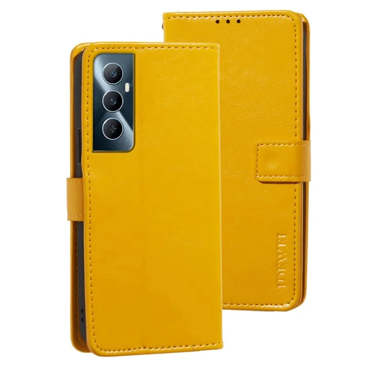 IDEWEI For Realme C65 4G Case Card Holder Wallet PU Leather Stand Phone Cover