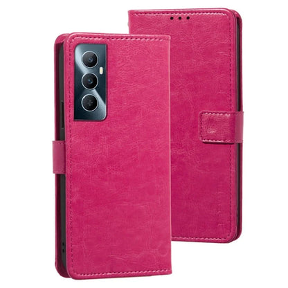 IDEWEI For Realme C65 4G Case Card Holder Wallet PU Leather Stand Phone Cover