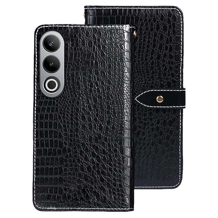 IDEWEI For OnePlus Nord CE4 5G Hands-free Stand Case Crocodile Texture PU Leather Phone Cover