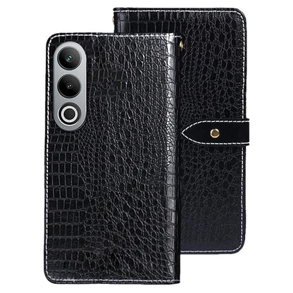 IDEWEI For OnePlus Nord CE4 5G Hands-free Stand Case Crocodile Texture PU Leather Phone Cover