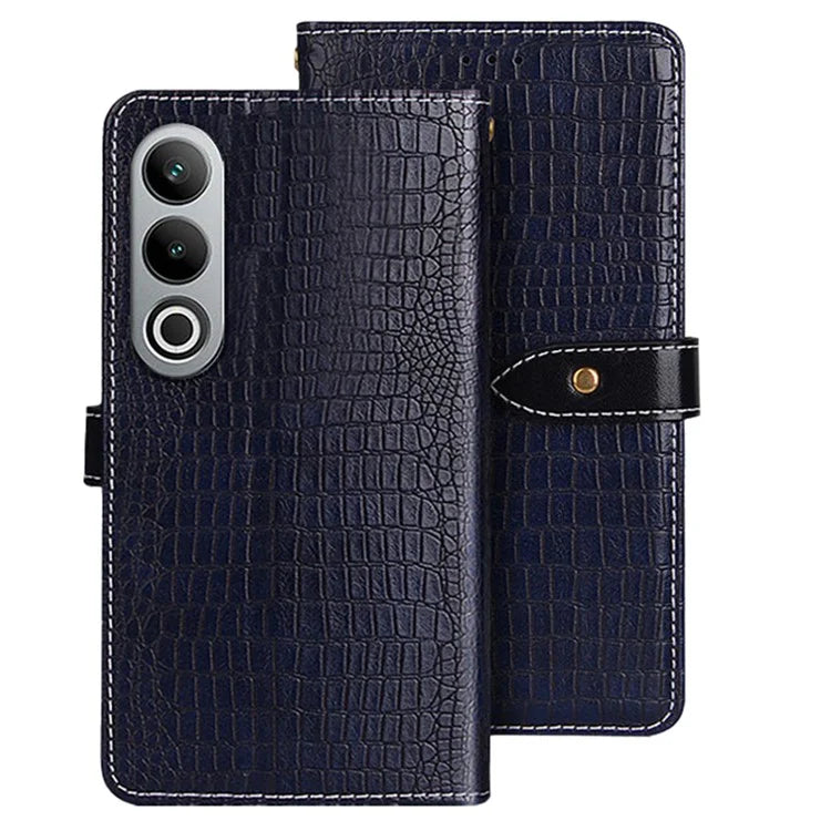 IDEWEI For OnePlus Nord CE4 5G Hands-free Stand Case Crocodile Texture PU Leather Phone Cover