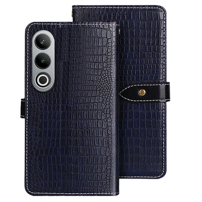 IDEWEI For OnePlus Nord CE4 5G Hands-free Stand Case Crocodile Texture PU Leather Phone Cover