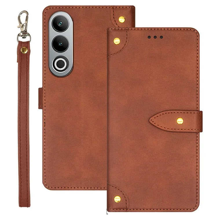 IDEWEI For OnePlus Nord CE4 5G Case PU Leather Card Slots Anti-drop Cell Phone Cover