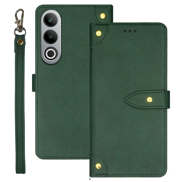 IDEWEI For OnePlus Nord CE4 5G Case PU Leather Card Slots Anti-drop Cell Phone Cover