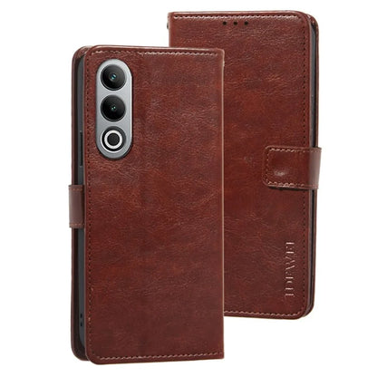 IDEWEI For OnePlus Nord CE4 5G Case PU Leather Wallet Stand Full Protection Phone Cover