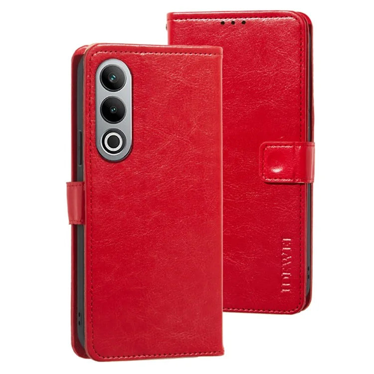IDEWEI For OnePlus Nord CE4 5G Case PU Leather Wallet Stand Full Protection Phone Cover
