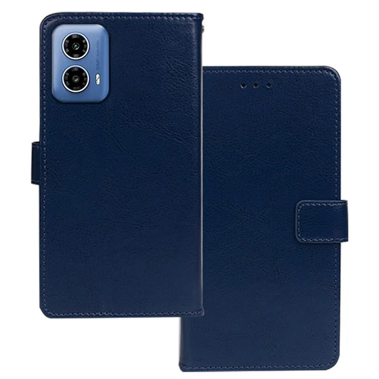 IDEWEI For Motorola Moto G34 5G Case Foldable Stand Card Holder Leather Phone Cover